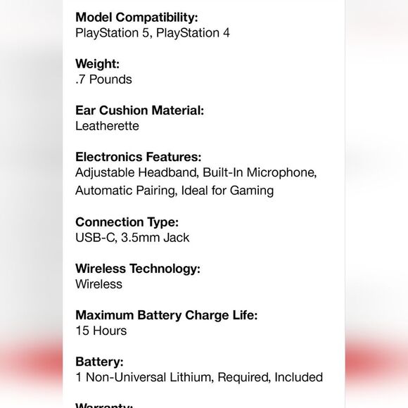 Astro A20 Bluetooth Wireless Gaming Headset for Playstation 4/5 - Picture 12 of 14